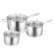 Radius 85 Saucepan Set, 3 Piece - 16/18/20cm