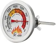 Cooking Temperature Gauge | Oven Safe Baking Machinery Gauge,Analog, Large Dial, Kitchen Machinery Temp Gauge for Grill Cooking Beginners BBQ Lovers