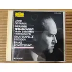 半銀圈 OISTRAKH BRAHMS 布拉姆斯 TCHAIKOVSKY 柴可夫斯基 小提琴協奏曲 DG 德01版