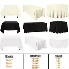 Table Cloth Rectangular, Round, Square Party Tablecloths Washable Table Covers