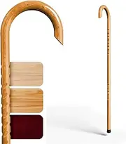Cane Masters Wooden Personal Protection Walking Cane - Tactical Self Defense Cane for Men, Women and Seniors - Handmade in The USA with American Hickory
