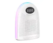 S36 White Colorful Lights LED Alarm Clock Wireless Bluetooth Speaker Home Computer Desktop Audio for Home Use Acoustics