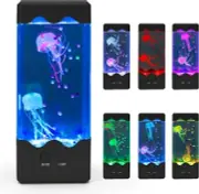 Jellyfish Lamp, LED Jelly Fish Aquarium Tank Night Light 7 Color Changing Mood
