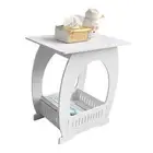 Small Bedside Table Cabinet Side End Coffee Tea Table Nightstand Storage Shelf