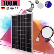 100W Solar Panel Kit 12V Mono Caravan Home Off Gird Battery Charging 100 Watt AU