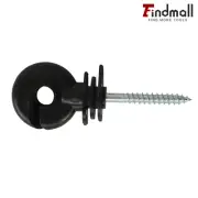 100Pcs Screw In Electric Fence Insulators+1pcs Insulator Socket Tool Adaptor au
