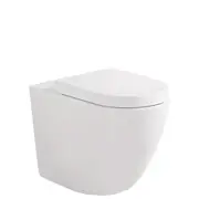 570*360*430mm Fienza KoKo Matt White Rimless Ceramic Wall-Faced Toilet