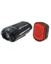 Moon Meteor C3 400 Lumens Front Light/Orion 50 Lumens Rear Light Set