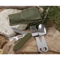 在飛比找蝦皮購物優惠-西班牙軍用露營萬用刀餐具組/野營/戶外/露營/瑞士刀/工具包