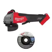 Milwaukee Angle Grinder 18-Volt Brushless Cordless Paddle Switch w/Cut-Off Wheel