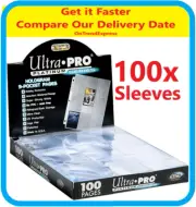 100 ULTRA PRO PLATINUM TRADING CARD 9 POCKET SLEEVES PAGES SEALED BOX POKEMON