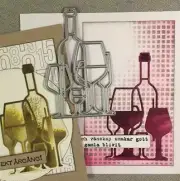Wine Bottle Metal Cutting Dies Craft Dies Scrapbooking Card Making Album Stencil