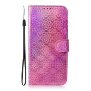 For Iphone 6 Plus and 6S Plus Solidful Magnetic Buckle Horizontal Flip Pu Leather Case With Holder and Card Slots and Wallet and Lanyard(Pink)