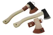 Kanetsune Danro White SC Steel Zenko Hand Axe - Oakwood handle
