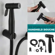 SUS304 Shower Head Douche Hand Held Bidet Toilet Spray Jet Spray Head Black