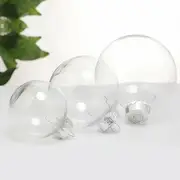 1~50PCS Christmas Ball Plastic Baubles Clear Fillable Xmas Tree Decor Ornament
