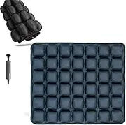 Sondur Travel Cushion, Travel Seat Cushion for Airplane, Inflatable Seat Cushion, Keeping Your Tailbone Cushioned, 3D Air Cell Seat Cushion, with 24 Air Bags Can Be Filled with Air and Water (B)