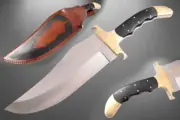 18″Ozair Custom “Alamo Bowie” D2 Tool Steel Full Tang RIGID style Bowie knife