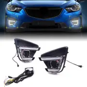 Car Front Daytime Running Light Fog Turn Lamp For Mazda CX-5 2012-2016 2013 2014 (for: Mazda)