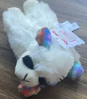Multipet 6 Inch Plush Lamb Chop Dog Toy Colorful
