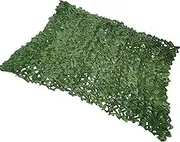 Woodland Camouflage Netting Desert Camo Net,1.4x4 m Bulk Roll Camouflage Netting,Single Layer,Oxford Fabric,for Camping Hide Party Decorations(Pure Green)