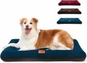 Dog Crate Bed Mat, Indestructible Dog Bed, Washable Chew Proof Cat Mat with Hidd