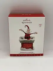 HALLMARK Keepsake Ornament 2016 COUNTDOWN TO CHRISTMAS Santa Chimney Clock