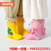 在飛比找Yahoo!奇摩拍賣優惠-Smally兒童雨鞋男童小學生防滑防水鞋女童幼兒園小童寶寶雨