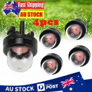 4*Petrol Snap In Primer Fuel Bulb Pump For Stihl Ryobi Walbro Husqvarna Chainsaw