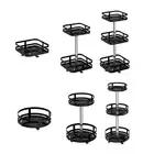 360° Rotating Storage Rack Lazy Susan Turntable Organizer for Cabinet Fridge