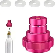 [VZU] CO2 Quick Adapter, Quick Adapter Compatible with CO2 Soda, Compatible with Duo/Terra/Art, 425 g CO2 Cylinder Quick Adapter, Adapter Compatible with Sodastream, 60 L Trapezoidal Thread TR214 (Pink)