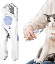 Pet Nail Clippers | Automatic Nail Clippers with LED Light for Pets, Multi-Purpose Grooming Scissors for Small Medium and Large Puppies Kittens Pets