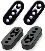 Exhaust Hanger Rubber 4-Pack, Hole Diameter 12mm (0.47inch) Universal, Muffler Bracket Mount, High Density Rubber Isolator Insulator