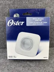 2010 NEW OLD STOCK OSTER 4903 WHITE BLENDER JAR LID W CAP MEASURING CUP 2OZ 60ML