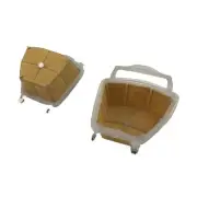 2 Pieces Air Filter Sturdy Chainsaw Part Accessories Replacement Spare Parts