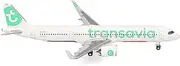Herpa Transavia Airbus A321neo, Miniature Model in Scale 1:500, Collectible, Aeroplane Model Without Base, Metal