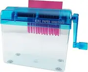 HOME-X Hand Crank Paper Document Shredder, Office and Teaching Supplies