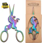 1Pc Unicorn Sewing Scissors 4.5Inch Small Snips Stainless Steel Sharp Tip Brow S