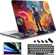 May Chen for M4 MacBook Air 13.6 Inch Case 2025 2024 2023 2022 Release Models: A3240 A3113 M3 A2681 M2, Plastic Hard Shell Case for MacBook Air 13.6" with Retina Display Fits Touch ID, Astronaut S929
