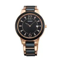 在飛比找蝦皮商城優惠-Orient 東方錶 FGW04001 閃亮晶鑽陶瓷腕錶/黑