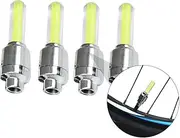 ARTSEWPLY Bicycle Valve Light Tire Lights Wheel Light Automotive Wheels Handlebar Light Mount Tire Caps Valve Caps LED Car Valve Caps Lights LED Valve Stem Caps Stainless Steel Green