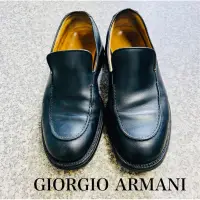 在飛比找蝦皮購物優惠-GIORGIO ARMANI 商務皮鞋 懶人鞋 喬治亞曼尼