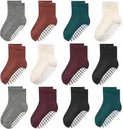 [HYCLES] Stopper Socks Children's Baby Non-Slip Socks Children Non-Slip Cotton Socks for Boys Girls, 01# Pure Color, 6-12 Months