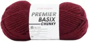 6 Pack Premier Basix Chunky Yarn-Burgundy 1145-14