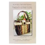 Twenty Strip Tote Pattern from Aunties Two Patterns Quilting Sewing Craft