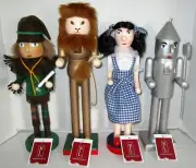 WIZARD OF OZ CHRISTMAS NUTCRACKER SET 14" ~LION, DOROTHY, SCARECROW and TIN MAN