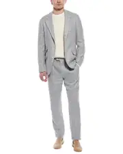 Brunello Cucinelli 2pc Linen & Wool-Blend Suit