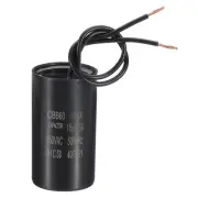 15uf CBB60 Run Capacitor, AC 450V 2 Wires 50/60Hz Motor Capacitor 61x34x61