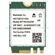 MT7922 M.2 WIFI 6E 802.11AX Tri-Band 5374Mbps wifi Bluetooth Card MT7922A22M