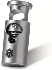 Keyunity KB02 Titanium Cord Lock, Single Hole Spring Toggle Stopper Drawstring C